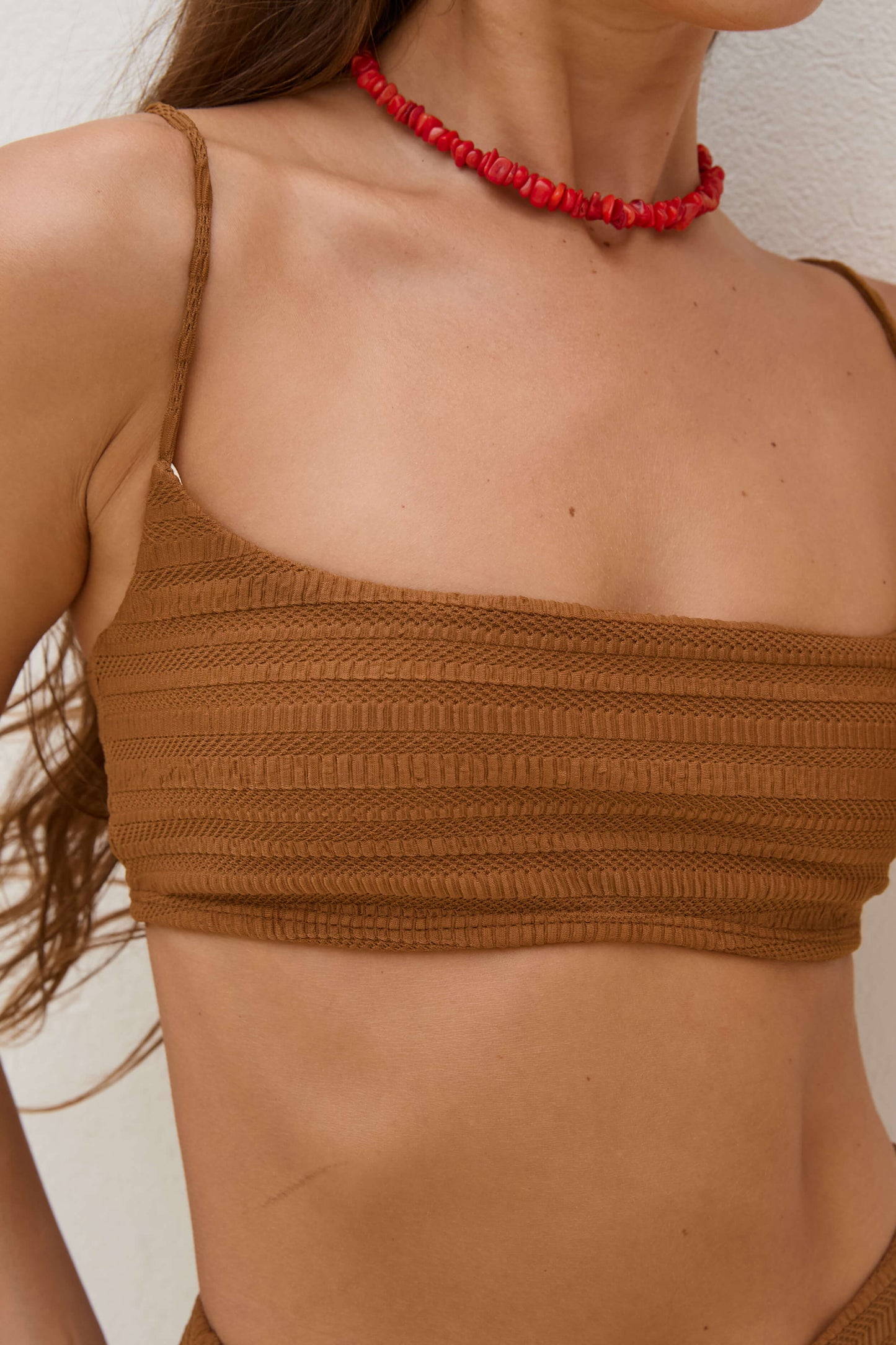 Top Bernarda Textura Chocolate