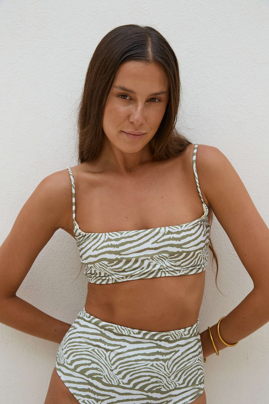 Top Bernarda Cebra Green