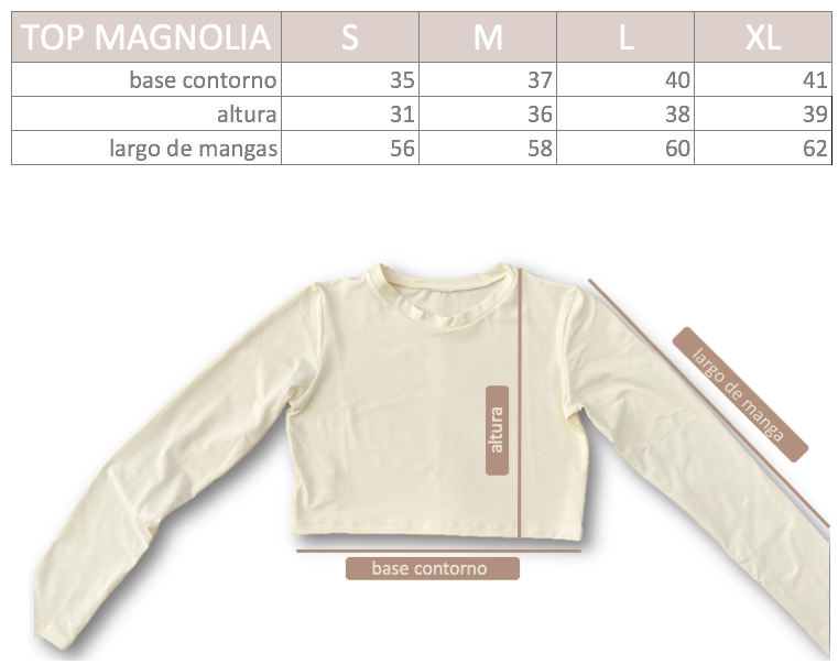 Top Magnolia Vainilla